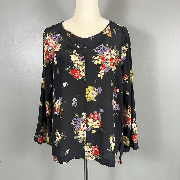 Forte Forte Silk Blouse US 4 Floral Office Going Out Feminine  Luxe Italy Hemmed - Picture 1 of 8